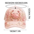 thumbnail image 3 of Clearance! Limited Edition 2026 Ocean Theme Crab Garden Morning Embroidered Cap, Adjustable Lightweight Halloween Hat, Floral Marine Life Embroidered Dad Hat for Women Men Ocean Gift, 3 of 4