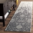 thumbnail image 3 of SAFAVIEH Restoration Vintage Dalton Floral Wool Area Rug, Silver/Grey, 6' x 6' Square, 3 of 10