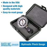 Baseline Hydraulic Pinch Gauge 50lb Capacity Hand Therapy Equipment Finger Strength Tester Physical Therapy Rehabilitation Wrist, Hand, Fingers - Red
