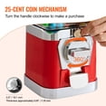 thumbnail image 4 of Gumball Machine for Kids, 17"H Home Candy Vending Machine, PC Gumball Dispenser, Bubble Gum Machine for Game Stores, Coin Operated Gumball Bank for Toy Capsules Bouncy Balls Candy, Red, 4 of 6