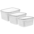 thumbnail image 4 of FRCOLOR fridge storage bins 3pcs Fruit Storage Containers Fridge Vegetable Container Drain Crisper Case,8.86"X6.5"X4.53", 4 of 4