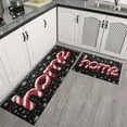 thumbnail image 3 of Christmas Kitchen Rug Set of 2 Absobent Kitchen Mats for Floor,Home Winter Snowflake Welocme Christmas Kitchen Rugs and Mats for Bathroom,Room Door (47x17+30x17in), 3 of 7