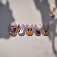 thumbnail image 3 of Pegatinas Lukmexor para decoración de uñas, diseño de calabaza grabada en 5D, Halloween, 3 of 6