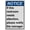 Warning Sign 5, variant on Weatherproof Vertical ANSI Elevator Sign (Attention No urinating on company property Restrooms available at elevator & office) 8 in" x 12 in" UV Resistant Indoor Outdoor Workplace Caution Sign