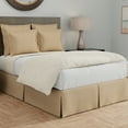 thumbnail image 4 of BedMaker's Wrap-Around Hassle Free, Never Lift Your Mattress Tailored Bed Skirt, 14" Drop Length, Queen, Mocha, 4 of 11