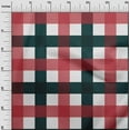 thumbnail image 2 of oneOone Cotton Jersey Dark Teal Green Fabric Gingham Check Sewing Material Print Fabric By The Yard 58 Inches Wide, 2 of 4