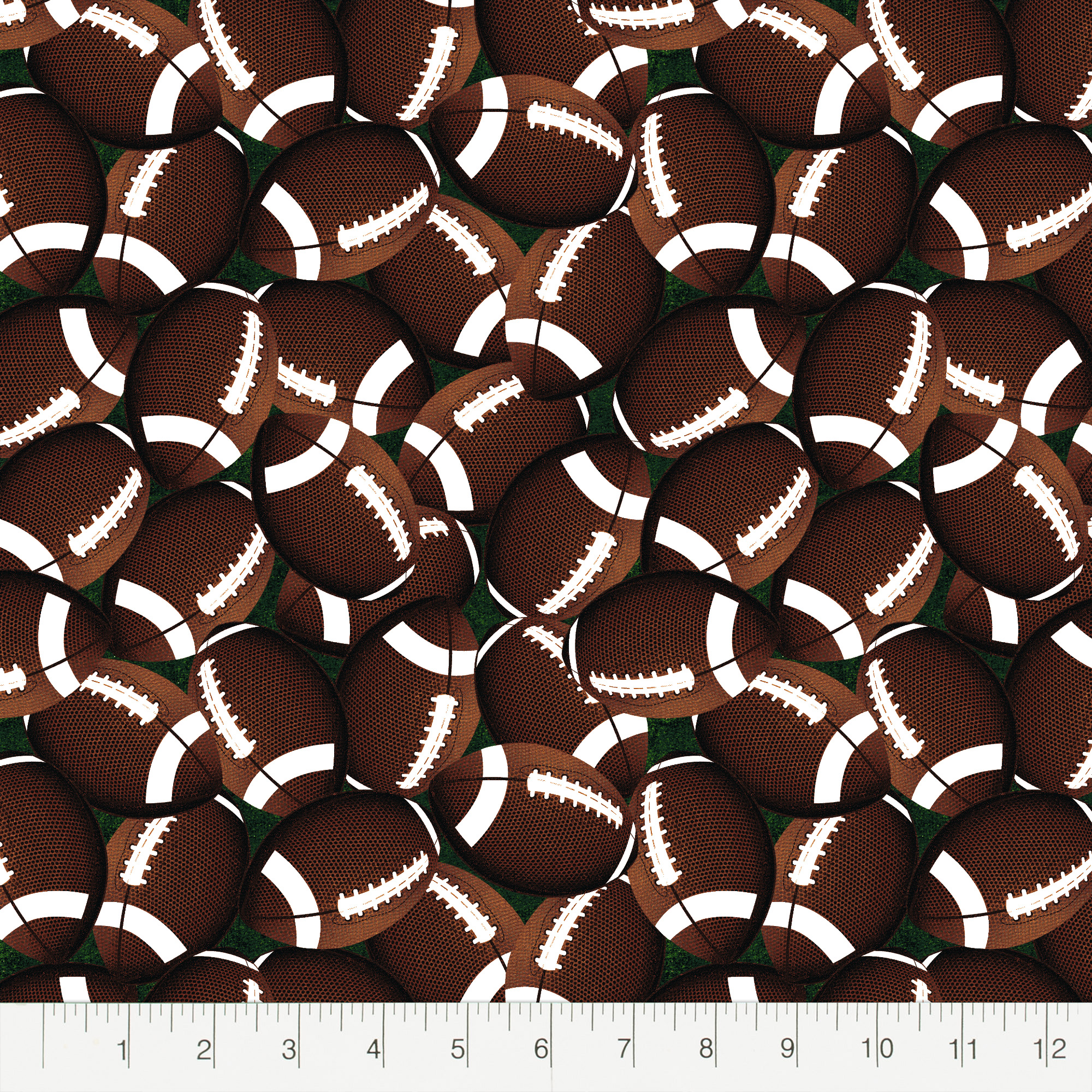 Fabric Editions Creative Cuts 18"x21" Cotton Football Precut Sewing & Craft Fabric, Green 10 Pieces - image 5 of 6