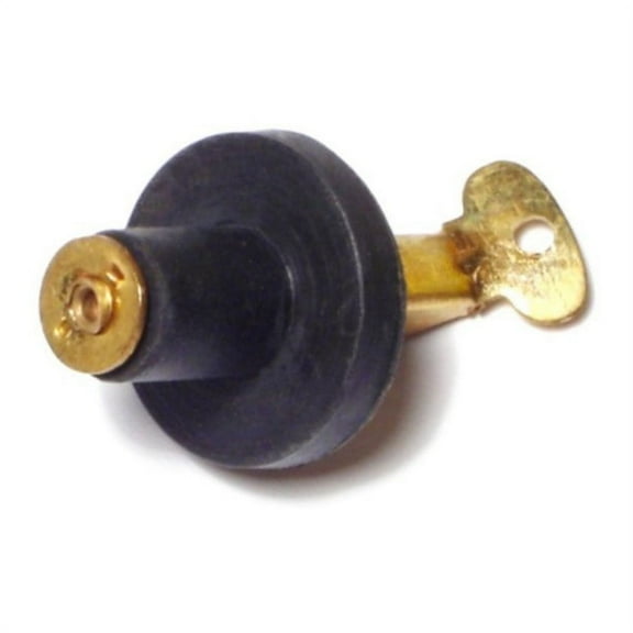 1/2" Brass Snap Handle Rubber Drain Plugs (4 pcs.)