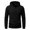 MY23-Black, variant on MiYuan Mens Henley Hoodies Textured Knit Pullover Casual Long Sleeve Knit Hooded Sweatshirt with Kangaroo Pocket