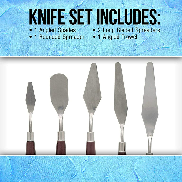 Incraftables Stainless Steel Palette Knife Set (11pcs). Art