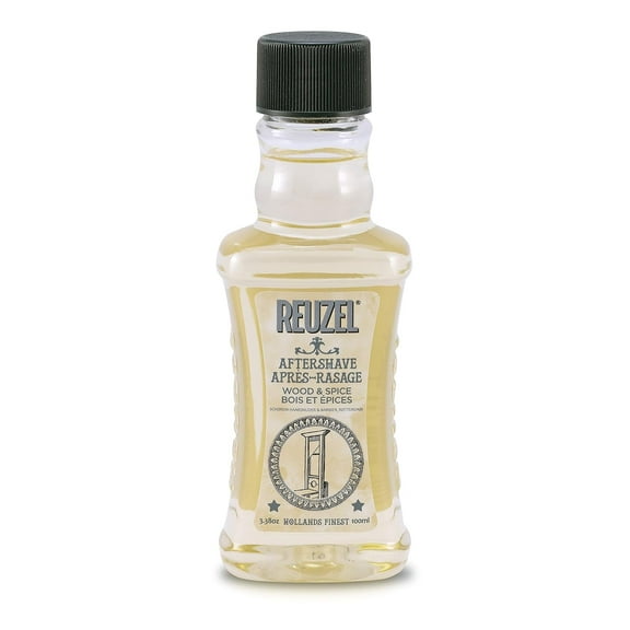 REUZEL Wood & Spice Aftershave, Soothes Skin, Masculine Scent, 3.38 oz