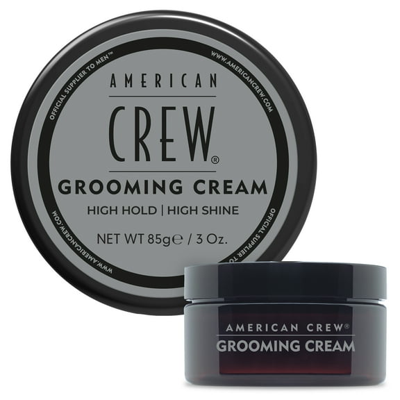 American Crew Men's Grooming Cream, Like Hair Gel with High Hold & High Shine, 3 oz