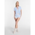 thumbnail image 2 of Kacey Lee Women's Pointelle Ruffle Sleep Cardigan, Size XS-XXL, 2 of 5