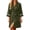 Army Green, variant on Women's 100% Cotton Robes Summer Short Sleeve Robe Lightweight Knee Length Bathrobe Loungewear with Pockets