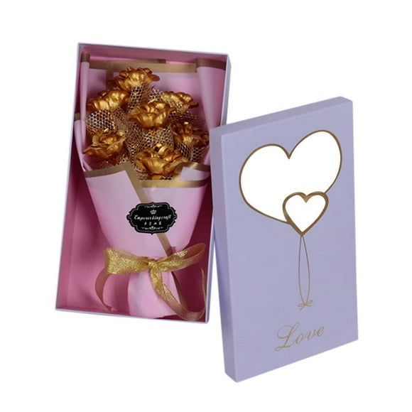 Anniversary Gifts Gifts for Girls Age 10-12 Gold Plated Rose Flower Anniversary Girlfriend Romantic Valentine's Day Gift