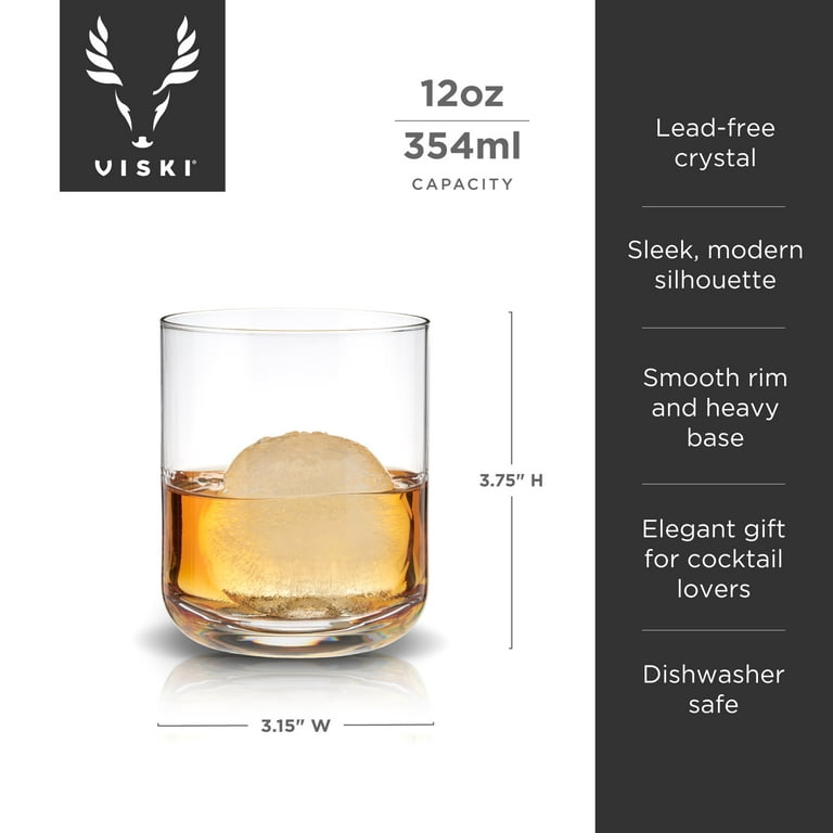 Crystal Whiskey Glasses for Scotch & Whiskey - Set of 2 (300ml each) – Saki  Experience