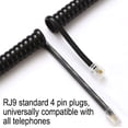 thumbnail image 5 of 2 Pack Telephone Cord, 5Feet Uncoiled Phone Cord Works with All Corded Landline Phones,Handset Cord, Universally Compatible,for Use in Home or Office, Telephone Accessory, 5 of 6