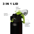 thumbnail image 2 of SURFVEN 27 oz Vacuum Insulated Stainless Steel Water Bottle with 3-in-1 Lid, Black, 2 of 8