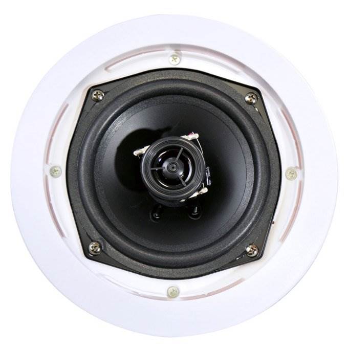 2 Pack PYLE PRO PDIC61RD 6.5/'/' 200W 2-Way In-Ceiling//Wall Speaker System White