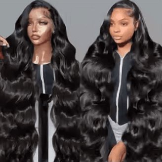 30 Inch 13x6 Lace Front Wigs Human Hair 200 Density Body  display picture 2