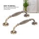thumbnail image 4 of Manijas de puerta de bronce antiguo ANGGREK 2 juegos, 4 of 8
