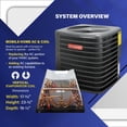 thumbnail image 2 of Goodman 4 Ton 13.4+ SEER2 Central Air Conditioner with Mobile Home Coil System with 50ft Install Kit - GLXS3BN48, 2 of 9