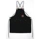 thumbnail image 1 of Delantal para hombre, delantal ajustable con bolsillo, delantal de cocina para mujer, Chef, espalda cruzada, 1 of 5
