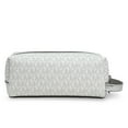 thumbnail image 4 of Michael Kors Women's Signature Logo Top Zip Medium Travel Kit (Optic White), 4 of 5