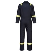 Portwest F129 Mens Modern Reflective Iona Extra Cotton Work Coverall Navy, Small