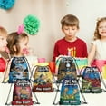 thumbnail image 4 of 12 Pcs Dogman Candy Drawstring Bag Drawstring Goodie Favor Bags for Boys and Girls Cartoon Birthday Party Decorations 27x34cm, 4 of 5