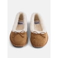 thumbnail image 3 of Wonder Nation Toddler, Little and Big Girls Faux Suede Whipstitch Ballet Shoes, 3 of 5