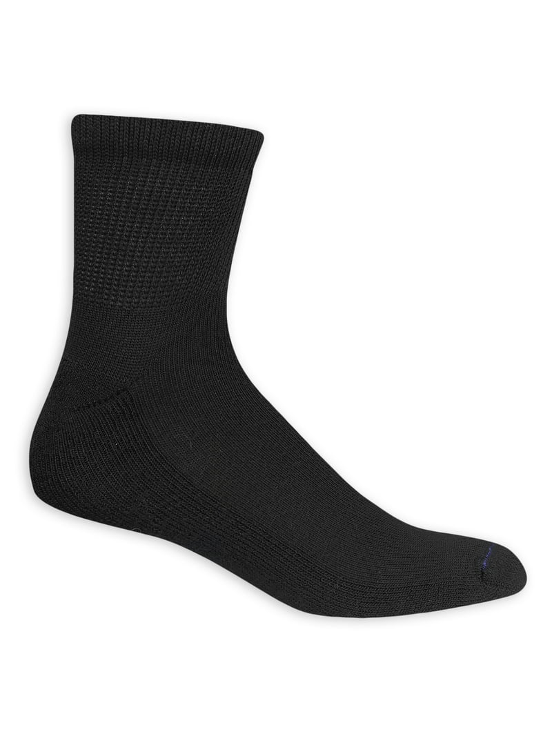 Dr. Scholl's Chaussettes décontractées pour homme Diabetes & Circulator, noir, 12,5-15 US, noir