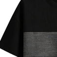 thumbnail image 4 of Men's Linen T-Shirt Short Sleeves Crew Neck Plain Fashion Designer Basic Soft Vacation Beach Tee for Men Big and Tall Size M-3XL Black, 4 of 5