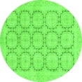 thumbnail image 1 of Ahgly Company Indoor Round Abstract Green Modern Area Rugs, 8' Round, 1 of 4