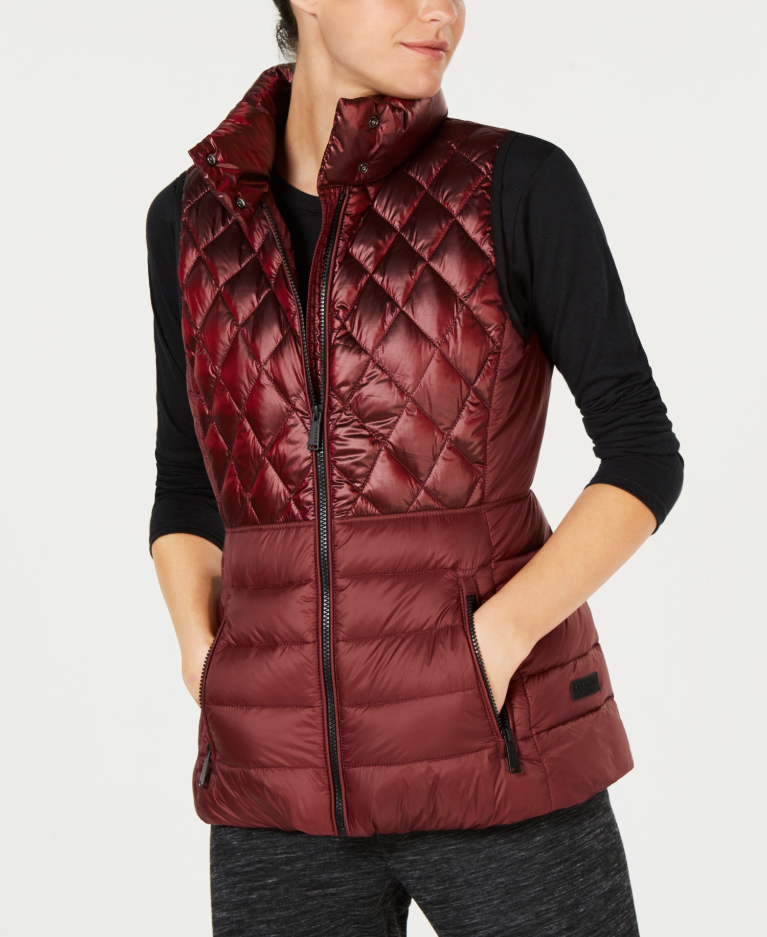 Overgave intellectueel Riskant Calvin Klein Womens Fall Down Outerwear Vest - Walmart.com