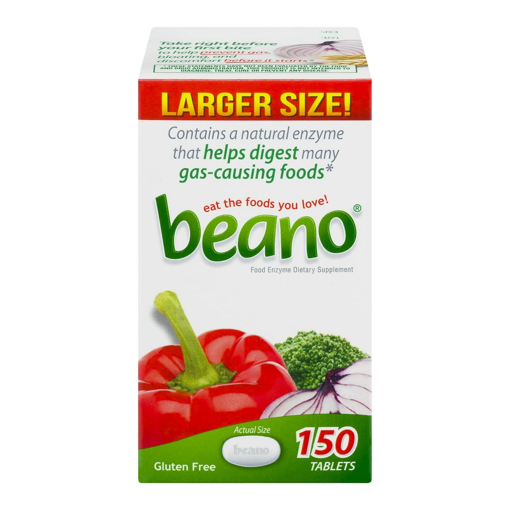 Beano Food Enzyme Dietary Supplement, Help Digest Gas ... Beano Food Enzyme Dietary Supplement, Help Digest Gas ...