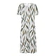 thumbnail image 4 of Vestido largo de playa para mujer con estampado de verano bohemio de manga corta con volantes Pompotops ghjkhdj10909, 4 of 5