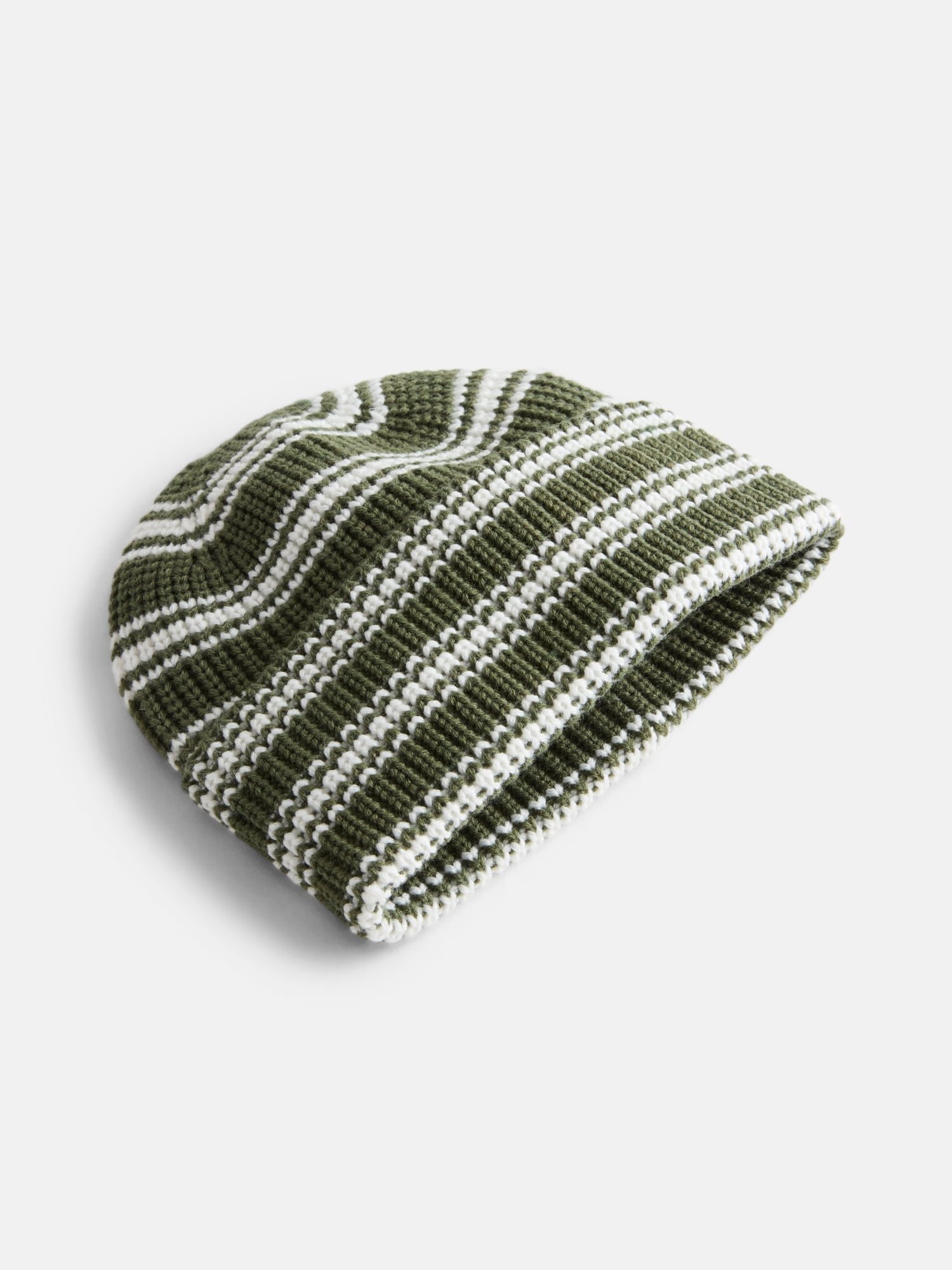 No Boundaries Women's Ribbed Knit Striped Beanie