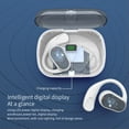 thumbnail image 6 of Wireless Bone Conduction Bluetooth 5.3 Earbuds,Rotatable Earloop Sports Headphones,Semi Transparent Digital Display Charging Bin,Open Ear Comfort,Anti Drop Stable Wear,Type C Fast Charge Headphones, 6 of 9