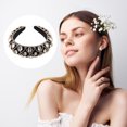thumbnail image 6 of Unique Bargains Faux Crystal Padded Headband Gold Tone, 6 of 7