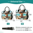 thumbnail image 2 of Dinosaur and Beach Sands Cooler Bag Lunch Bag Soft Cooler Cooling Tote Insulated Lunch Box for Adult Men Women, 2 of 6