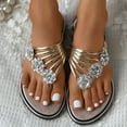 thumbnail image 4 of Women‘s Stylish Floral Flip Flops - Open Toe Non Slip Slides Shoes for the Beach!, 4 of 7