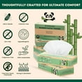 thumbnail image 3 of Bamboo Facial Tissue Paper - 4 Ply Tissue Flat Box, Lint-Free, Hypoallergenic, Septic-Safe, Unscented, 60 Sheets per Box, 6 Pack, Total 360 Tissues, 3 of 7