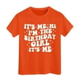 thumbnail image 3 of WOYY Toddler Girls Birthday T-Shirt Letter Print Short Sleeve T Shirt Summer Casual Tshirt, 3 of 3