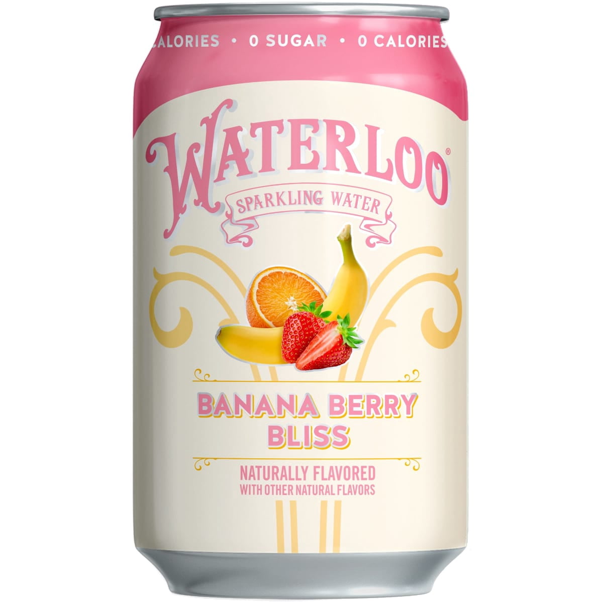 Waterloo Sparkling Water, Banana Berry Punch, 12 fl oz, 8 Pack Cans
