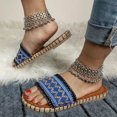 thumbnail image 1 of Zapatillas con punta abierta y plana para mujer, sandalias cómodas, informales, cómodas, para playa Wmkox8yii hj789, 1 of 7
