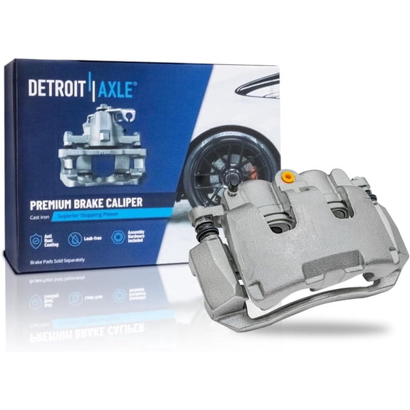 Detroit Axle - Front Left Driver Side Brake Caliper for Dodge Ram Dakota 1500 Classic, Disc Brake Caliper with Bracket Assembly Replacement