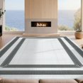 thumbnail image 2 of Design&I 5'x7' Ultra Soft Area Rug, Farmhouse Abstract Interlocking Lines Lattice Contemporary Moden None Fluffy Washable Non Shedding for Bedroom Living Room Home Office, 2 of 7