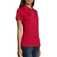 thumbnail image 3 of Hanes Women's X-Temp w/ Fresh IQ Short Sleeve Pique Polo Shirt, 3 of 5