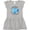 AC-Heather Grey, variant on Inktastic Daddy's Fishing Buddy with Cute Blue Fish Girls Toddler Dress